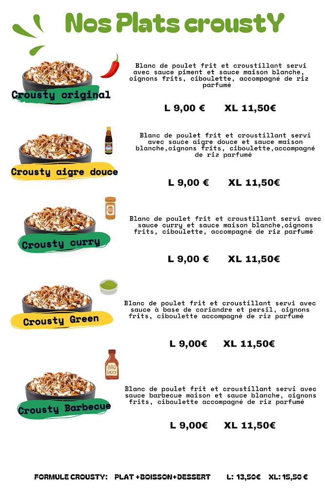 Crousty la Hume - Menu Image 3